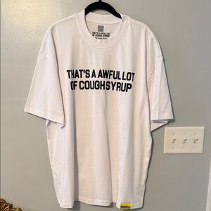 White Graphic Tee by Drake's OVO - That's A Awful Lot Of Cough Syrup